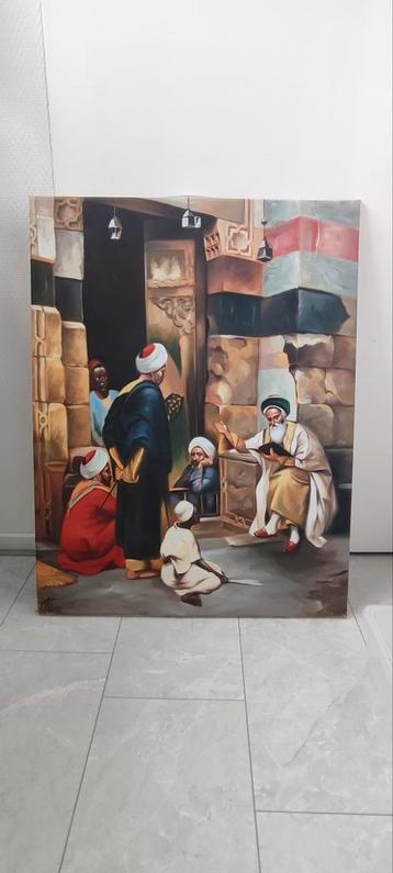 Een prachtige oosterse/ arabische schilderij te koop beschikbaar voor biedingen