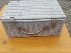 Picknickmand rieten mand picknick mand wit rotan, Ophalen of Verzenden