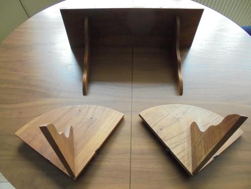 console en 2 hoekschapjes eiken, Huis en Inrichting, Woonaccessoires | Wandplanken en Boekenplanken, Gebruikt, Ophalen of Verzenden
