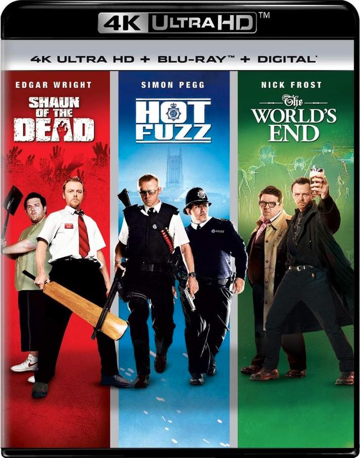 The Cornetto Trilogy 4K (Shaun of the Dead, Hot Fuzz en The, Cd's en Dvd's, Blu-ray, Nieuw in verpakking, Horror, Ophalen of Verzenden