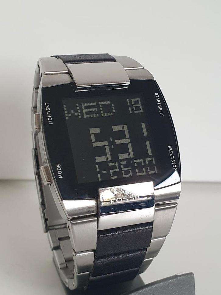 Fossil Digital LCD Watch JR9455, Sieraden, Tassen en Uiterlijk, Smartwatches, Android, Grijs, Ophalen of Verzenden