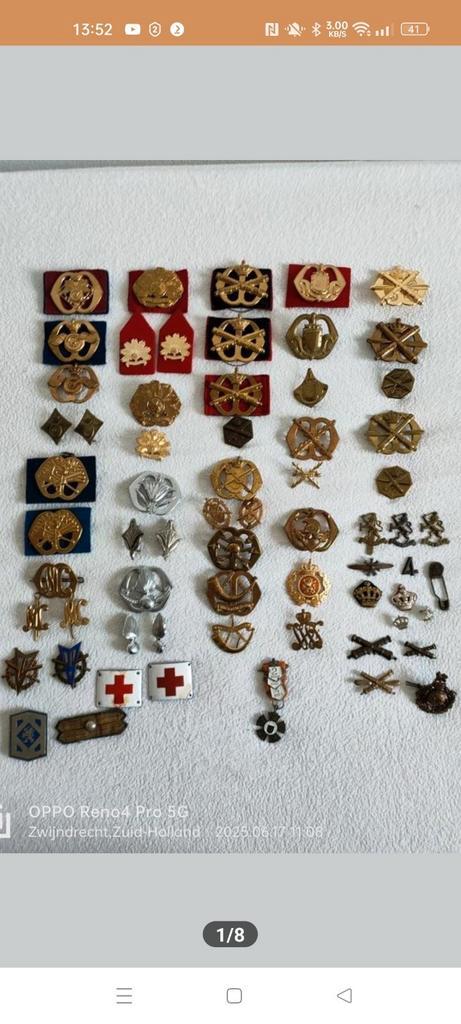 Militaria diverse, Verzamelen, Militaria | Algemeen, Landmacht, Embleem of Badge, Nederland, Verzenden