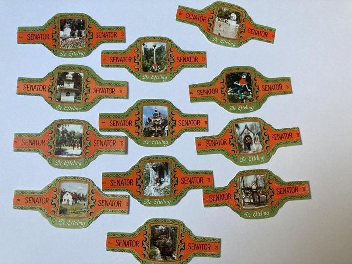 Diverse sigaren bandjes Thema Efteling en Anton Pieck, Verzamelen, Efteling, Zo goed als nieuw, Overige typen, Verzenden
