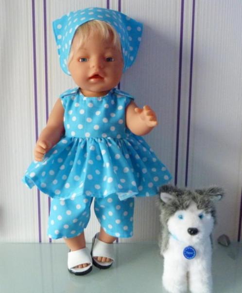 poppenkleertjes babypop born 43cm (lente setje ), Kinderen en Baby's, Speelgoed | Poppen, Nieuw, Babypop, Verzenden