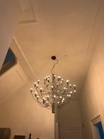 Design kroonluchter, merk Flos, type 97/50. Chroom met zwart, Huis en Inrichting, Lampen | Kroonluchters, Ophalen of Verzenden