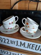 Wildflowers , Marjolein Bastin , 4x kop en schotel, Antiek en Kunst, Antiek | Servies los, Ophalen of Verzenden