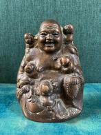 Bronzen buddha met kinderen, Ophalen of Verzenden, Zo goed als nieuw