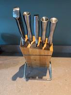 BK messenblok Q-Linair excl messen, Ophalen of Verzenden, Zo goed als nieuw, Hout