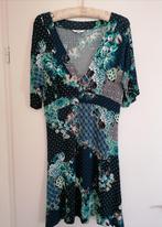 SUPER LEUK donkerblauw jurkje met print van Miss Etam mt. M, Maat 38/40 (M), Blauw, Nieuw, Ophalen of Verzenden