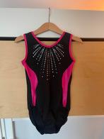 Mooi turnpakje - Zwart met roze accenten, Ophalen, Gebruikt, Zwart, Kleiner dan kindermaat 122