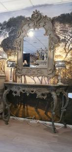 Prachtige Baroque rococo sidetable met spiegel., Ophalen, 5664HM, Zo goed als nieuw, De Knudd