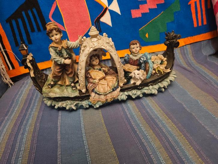 Vintage Depose Italian Gondola Venice Boat, Antiek en Kunst, Kunst | Beelden en Houtsnijwerken, Ophalen of Verzenden