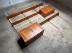 Vintage wandkast in teak Kai Kristiansen, Ophalen, 250 tot 300 cm, Met deur(en), Zo goed als nieuw