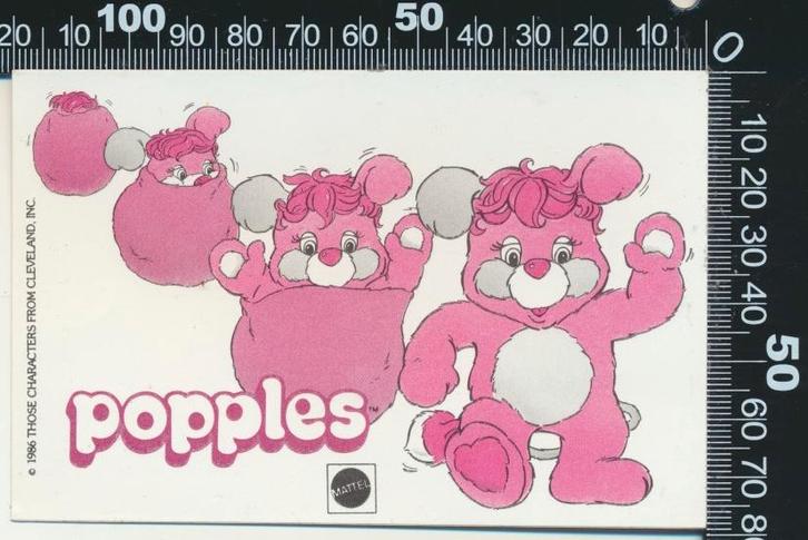 Sticker: Popples, Verzamelen, Stickers, Zo goed als nieuw, Bedrijf of Vereniging, Verzenden