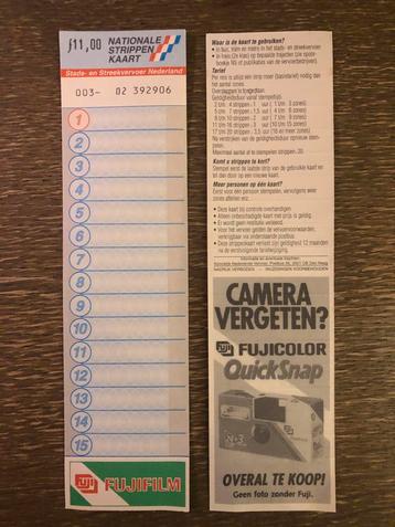 Nieuwe ov strippenkaart ongebruikt ongevouwen fl11 beschikbaar voor biedingen