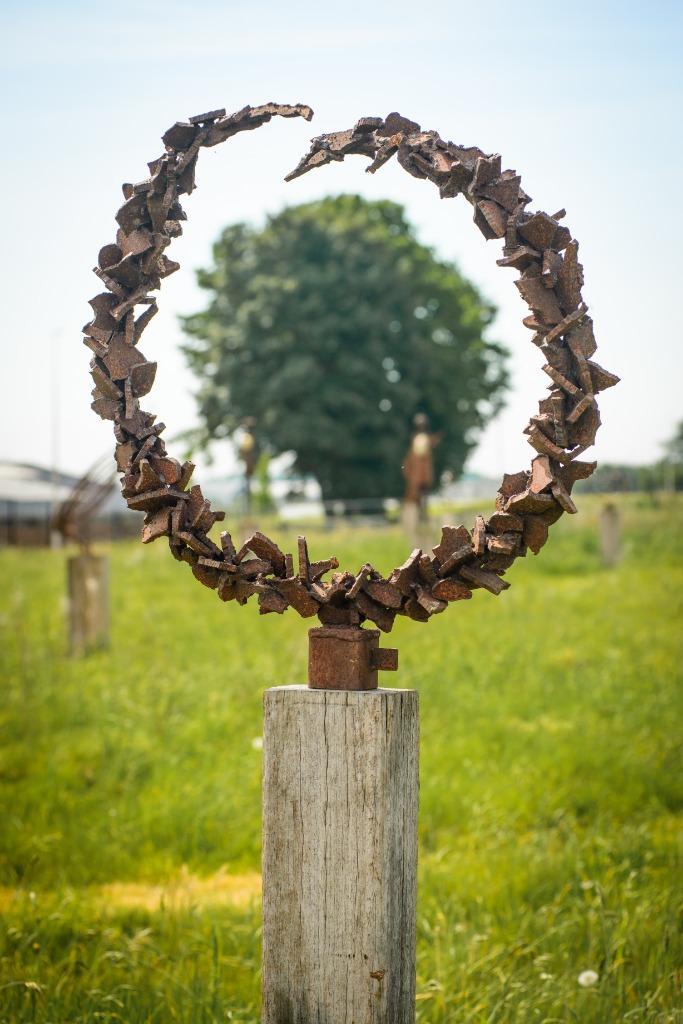 IJzeren roestsculpturen, tuinbeelden, Antiek en Kunst, Kunst | Beelden en Houtsnijwerken, Verzenden