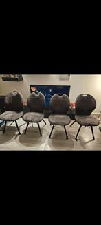 Stevige zeer nette eetkamerstoelen 4x, Ophalen, Zo goed als nieuw, Grijs, Vier