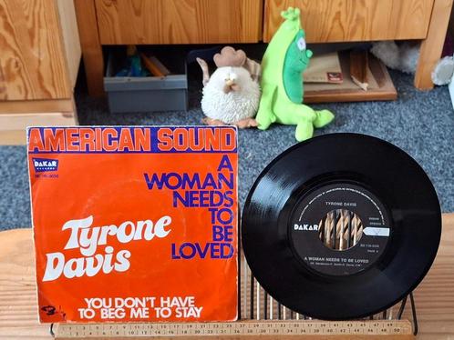 Tyrone Davis-A woman needs to be loved(2) 2,50 euro, Cd's en Dvd's, Vinyl Singles, Zo goed als nieuw, Single, Pop, 7 inch, Ophalen of Verzenden