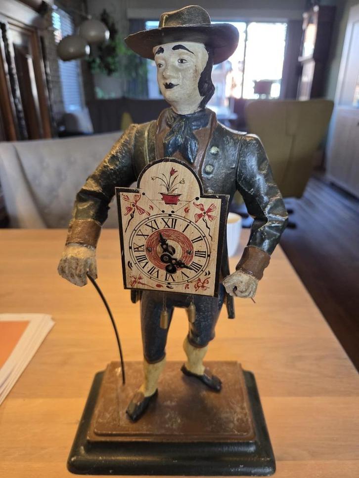 Vintage klokkenmannetje, Antiek en Kunst, Antiek | Klokken, Ophalen