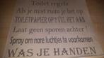 Toilet stickers, Huis en Inrichting, Woonaccessoires | Tekstborden en Spreuken, Ophalen of Verzenden, Nieuw