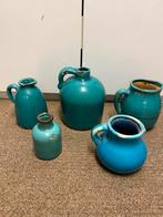 Aqua decoratie, Huis en Inrichting, Woonaccessoires | Vazen, Ophalen, Blauw, Minder dan 50 cm, Glas