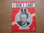 I DON'T CARE, Muziek en Instrumenten, Bladmuziek, Gebruikt, Ophalen of Verzenden, Artiest of Componist, Populair
