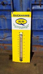 Emaille Duckhams Motor Oil thermometer., Verzamelen, Ophalen, Reclamebord, Gebruikt, .