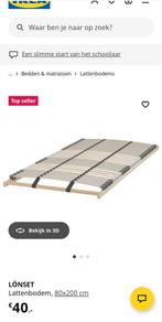 2x IKEA LÖNSET Lattenbodem 80x200 // 2 voor 40 euro // ZGAN!, Ophalen, Eenpersoons, Zo goed als nieuw, 80 cm