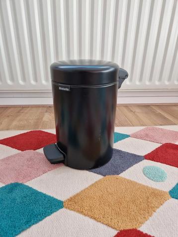 Brabantia prullenbak klein 3 liter mat zwart beschikbaar voor biedingen