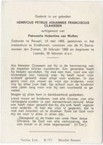 Henricus P.J.F. Claassen 1905 Reusel + 1969 Eindhoven, 53 jr, Verzamelen, Verzenden