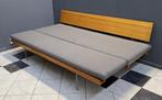 60 jaren grijze slaapbank DREVOTEX uitschuifbaar daybed, Ophalen, Eenpersoons, 200 cm, Grijs