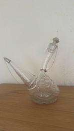 Antiek  karaf met zilver doppe., Antiek en Kunst, Ophalen of Verzenden