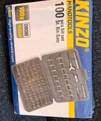 KINZO handgereedschapset - 100-dlg. bitset chrome/vanadium, Doe-het-zelf en Verbouw, Gereedschap | Handgereedschap, Ophalen of Verzenden