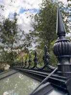 Van Vliet hobbykas – zwart aluminium, glas, sierlijk design, Tuin en Terras, Ophalen, Glas, Zo goed als nieuw, Aluminium