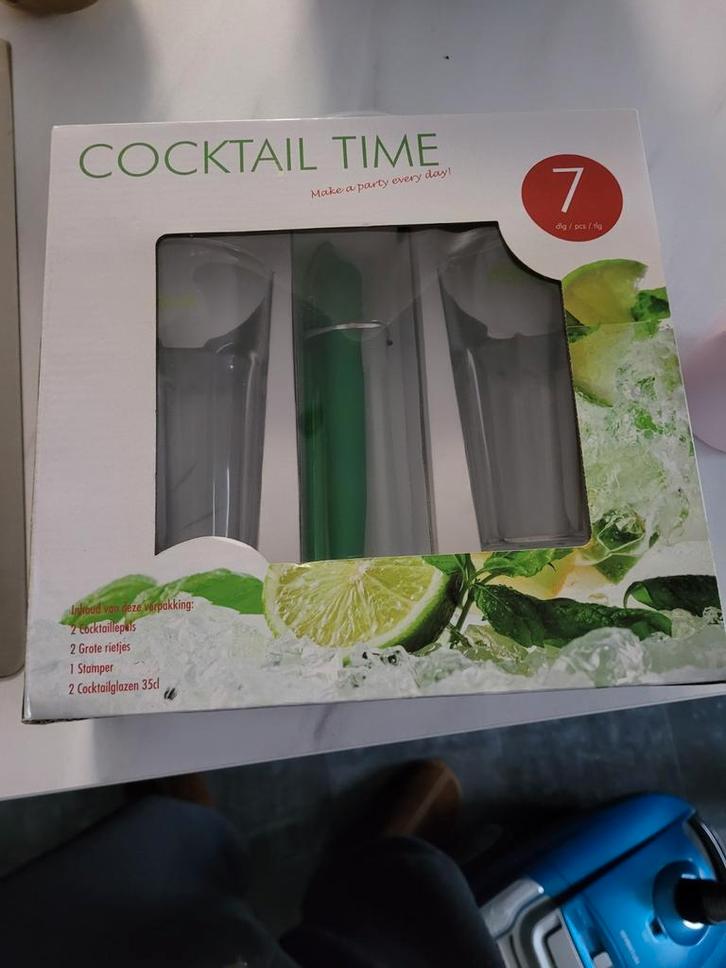 Cocktail Time Giftset - 7 delig, Huis en Inrichting, Keuken | Keukenbenodigdheden, Nieuw, Ophalen of Verzenden