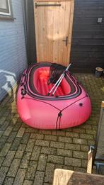 Opblaasbare boot met roeispanen, Watersport en Boten, Ophalen, Gebruikt, Overige typen, Met peddels