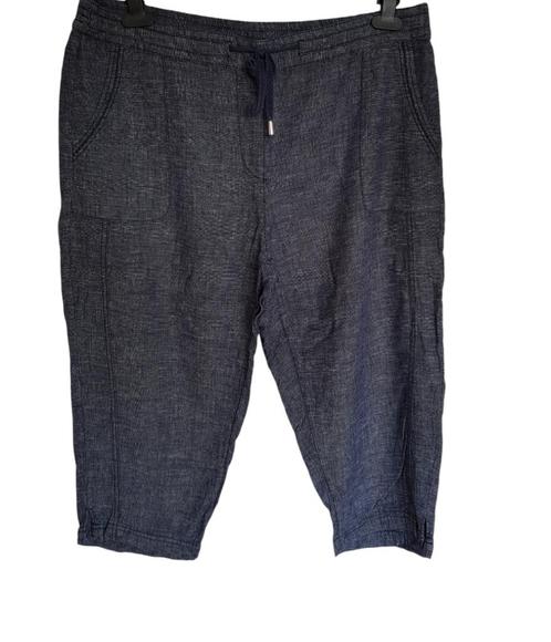 Mooie MISS ETAM capri pantalon donker blauw maat 44., Kleding | Dames, Broeken en Pantalons, Zo goed als nieuw, Maat 42/44 (L)