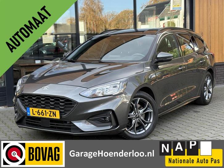 Ford Focus Wagon 1.0 EcoBoost ST-Line, Trekhaak, Stoel/Stuur, Auto's, Ford, Bedrijf, Te koop, Focus, ABS, Achteruitrijcamera, Airbags