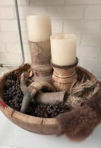 Landelijke schaal woonaccessoires, Ophalen of Verzenden, Zo goed als nieuw, Rond, Hout