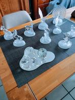 Glazen Dieren & Diamanten Serie 5 stuks aflopend., Ophalen of Verzenden