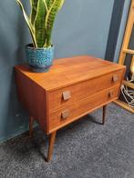 Vintage Mahjongg jaren 60 ladekast, 1 of 2 laden, Teakhout, 50 tot 100 cm, Zo goed als nieuw