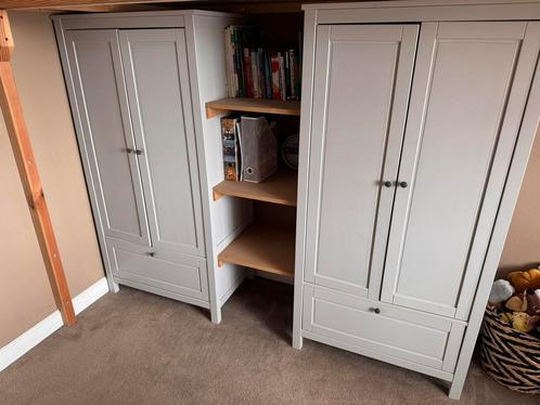 Ikea sundvik kledingkasten grijs 2 stuks, Huis en Inrichting, Kasten | Kledingkasten, Zo goed als nieuw, 200 cm of meer, 50 tot 75 cm