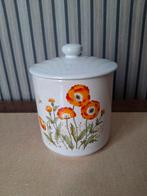 Vintage Voorraadpot met Bloemmotief, Ophalen of Verzenden, Nieuw
