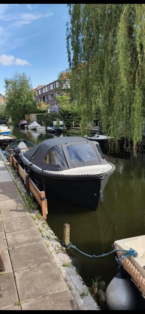 Sloep Tiger Marine 495 20PK motor +/- 30 vaaruren, Watersport en Boten, Sloepen, Gebruikt, 10 tot 30 pk, 3 tot 6 meter, Buitenboordmotor