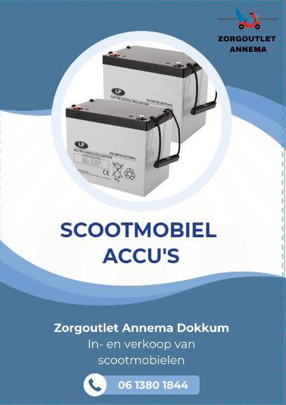 Nieuwe scootmobiel accu’s, Diversen, Rolstoelen, Nieuw, Ophalen of Verzenden