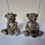 Verzilverde beertjes, Verzamelen, Beelden en Beeldjes, Ophalen of Verzenden, Zo goed als nieuw, Dier