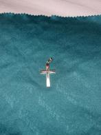 Zilveren kruis hanger, Gebruikt, Ophalen of Verzenden, Kruis of Symbool, Zilver