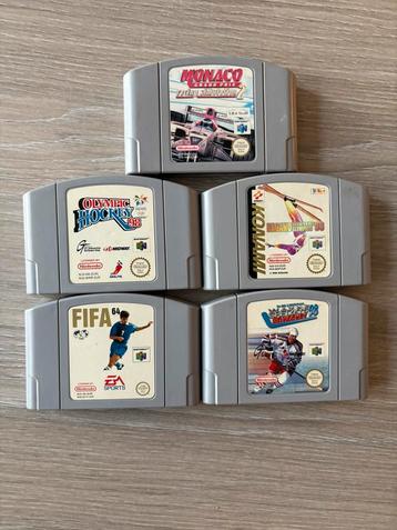 5 Games voor de Nintendo 64. beschikbaar voor biedingen