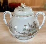 Japans porseleine roomkan met deksel en mooie rijstkom., Antiek en Kunst, Ophalen of Verzenden