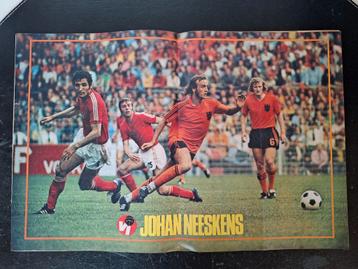 Oude poster Johan Neeskens (1976) beschikbaar voor biedingen